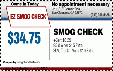 san clemente smog check coupon